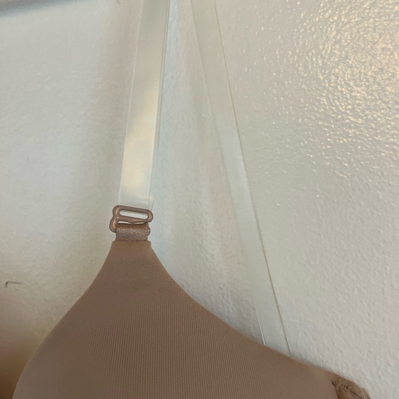 Body Wrappers, Nude, 34C bra, Never Worn, clear straps, snap in the front - Picture 3 of 6